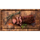 Professional double-sided oak board 50x28cm GRILLI 777748