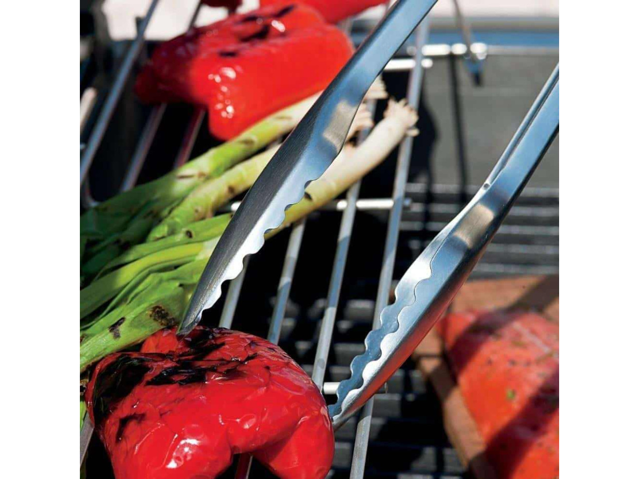 Stainless steel kitchen grill tongs 30cm GRILLI 77740