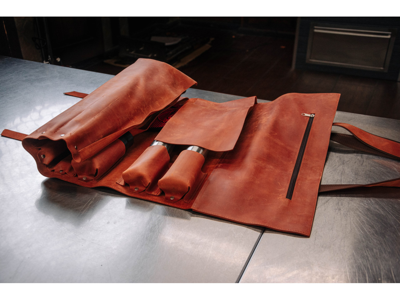 Leather grill tool organizer + TOP 10 GRILLI accessories 888044