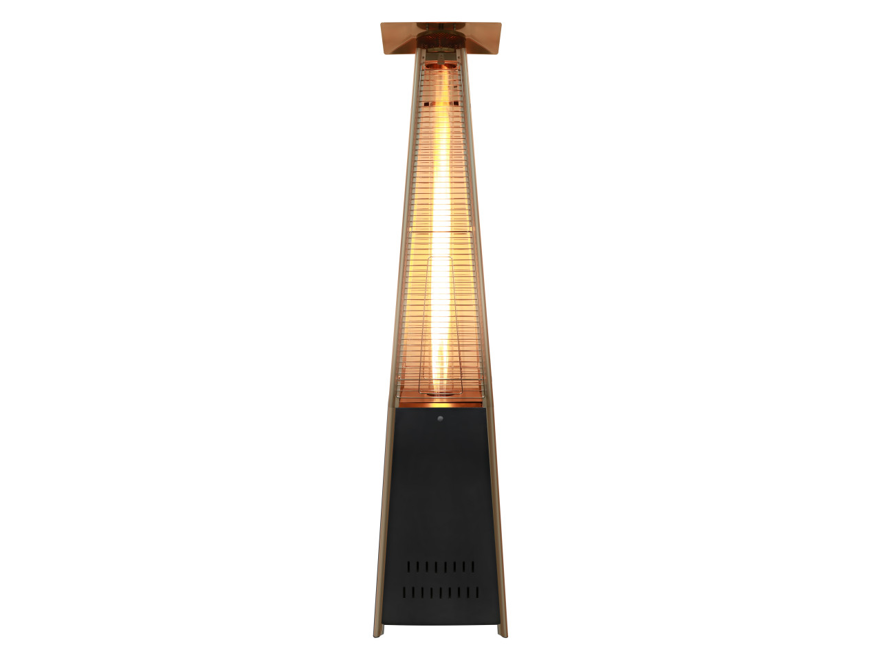 Umbrella gas patio heater Pyramid black GRILLI 77377