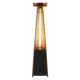 Umbrella gas patio heater Pyramid black GRILLI 77377