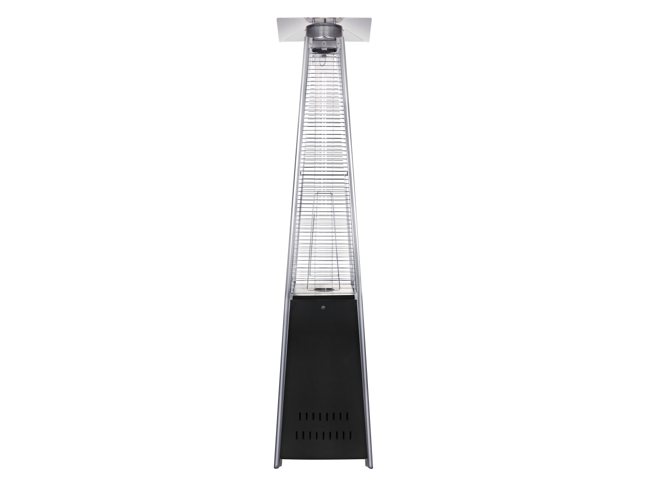 Umbrella gas patio heater Pyramid black GRILLI 77377