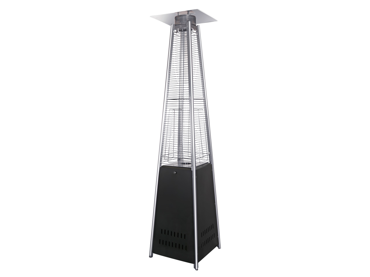 Umbrella gas patio heater Pyramid black GRILLI 77377