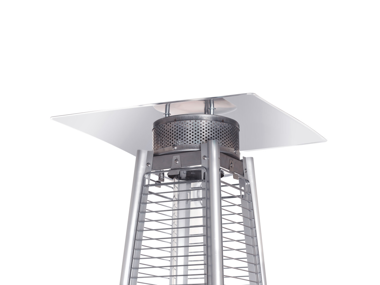 Umbrella gas patio heater Pyramid black GRILLI 77377