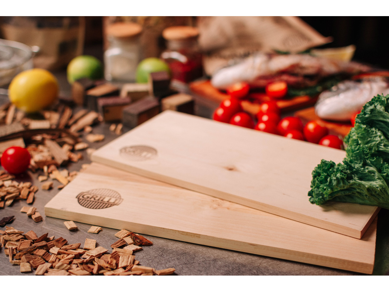 Cedar planks for grilling 2pcs 15*30cm GRILLI 777726