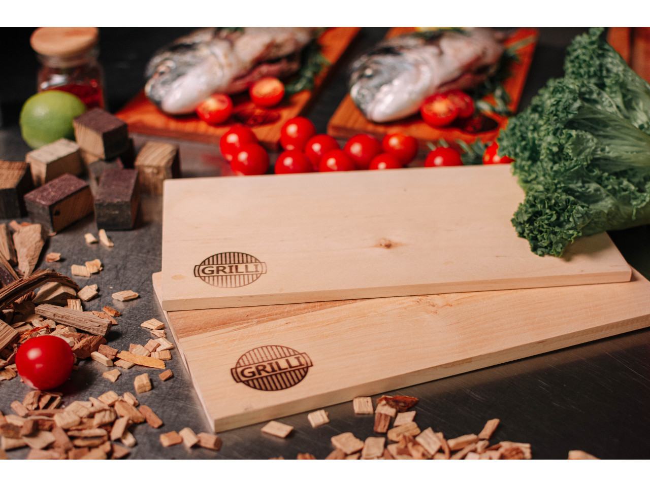 Cedar planks for grilling 2pcs 15*30cm GRILLI 777726