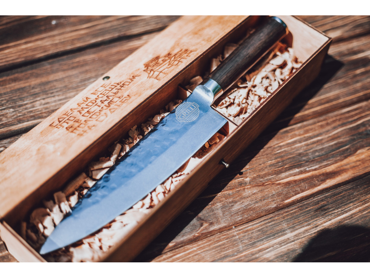 Professional Damascus steel knife, 20cm GRILLI 777750