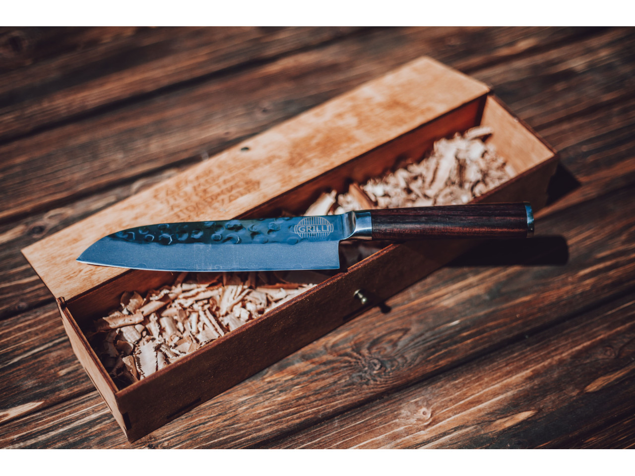 Santoku Professional Damascus Knife, 17cm GRILLI 77728