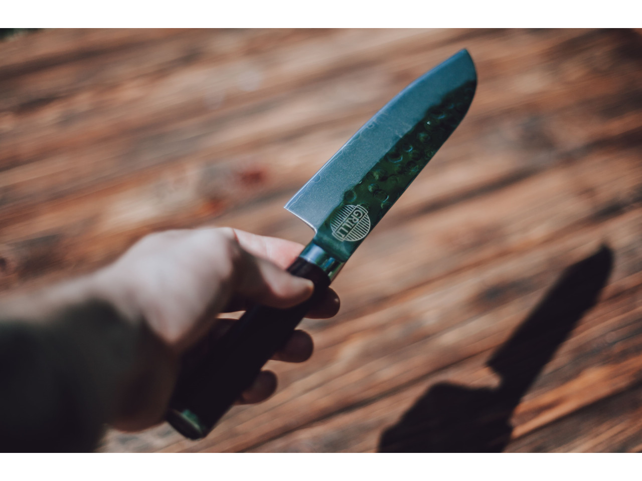 Santoku Professional Damascus Knife, 17cm GRILLI 77728