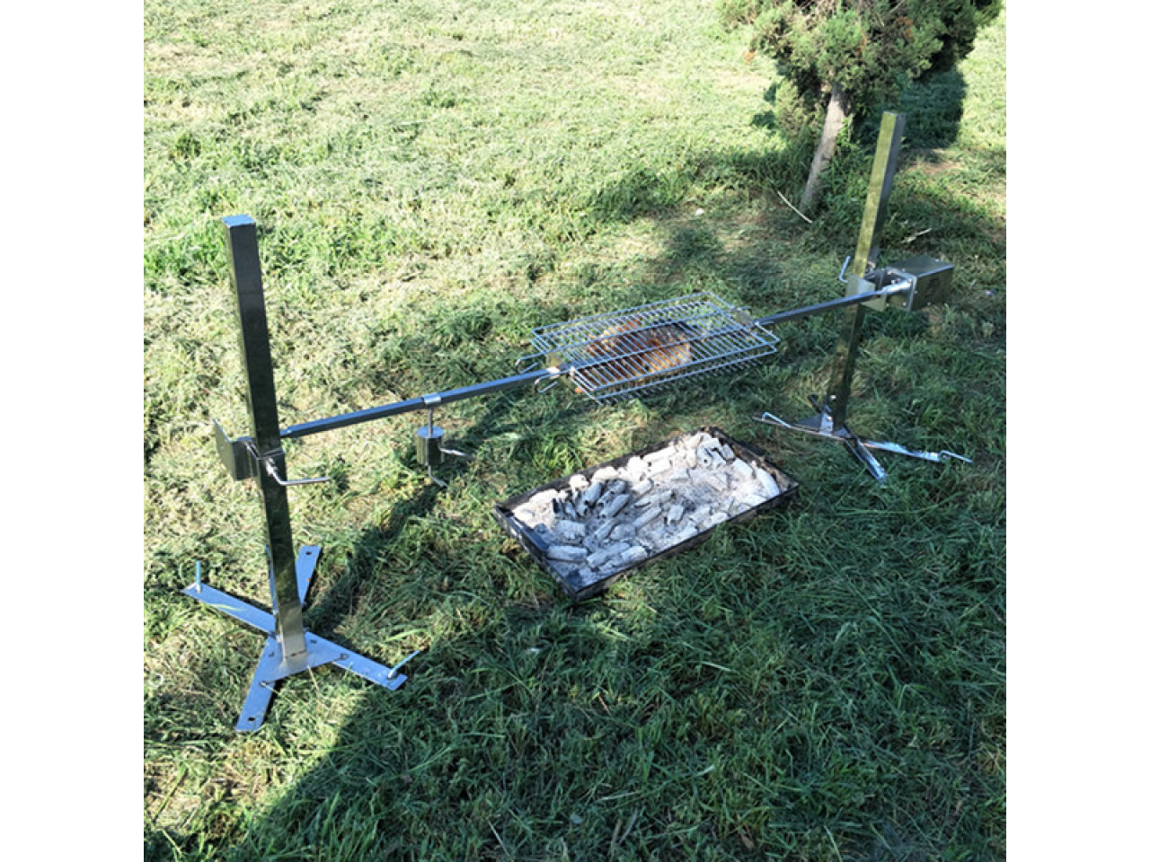 Rotating spit Grill for piglets (max. 45kg), 1.5*1m GRILLI 777758