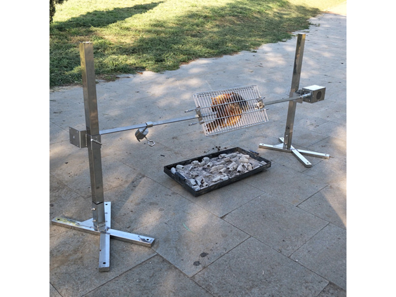 Rotating spit Grill for piglets (max. 45kg), 1.5*1m GRILLI 777758