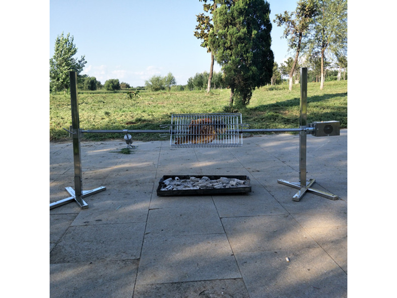 Rotating spit Grill for piglets (max. 45kg), 1.5*1m GRILLI 777758
