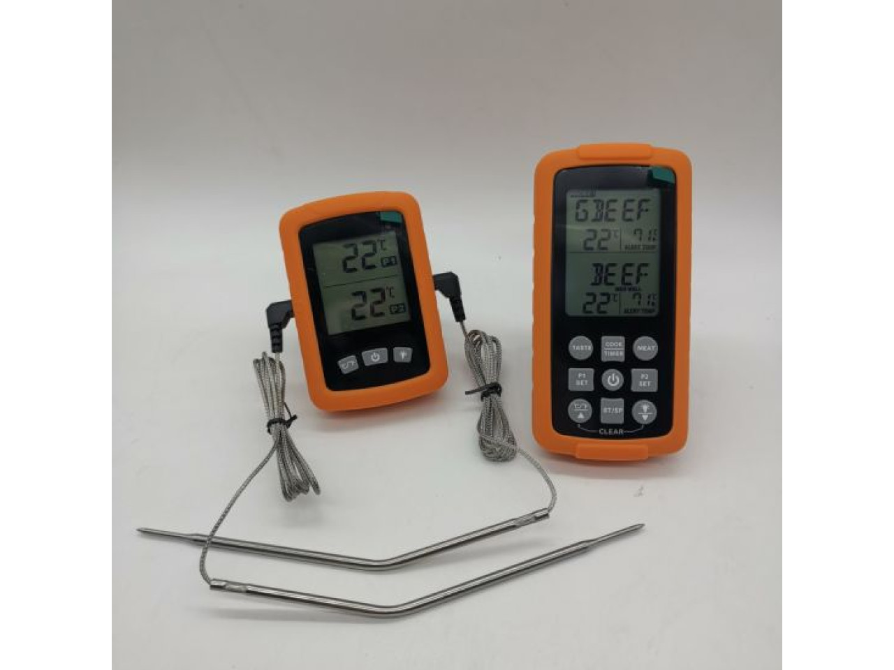 Wireless Electronic Grill Thermometer 2 Probes GRILLI 777762
