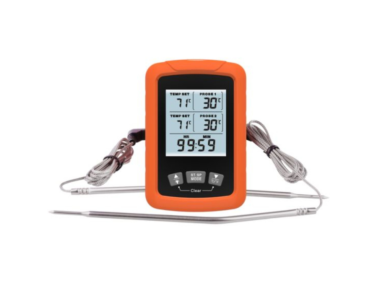 Wireless Electronic Grill Thermometer 2 Probes GRILLI 777762