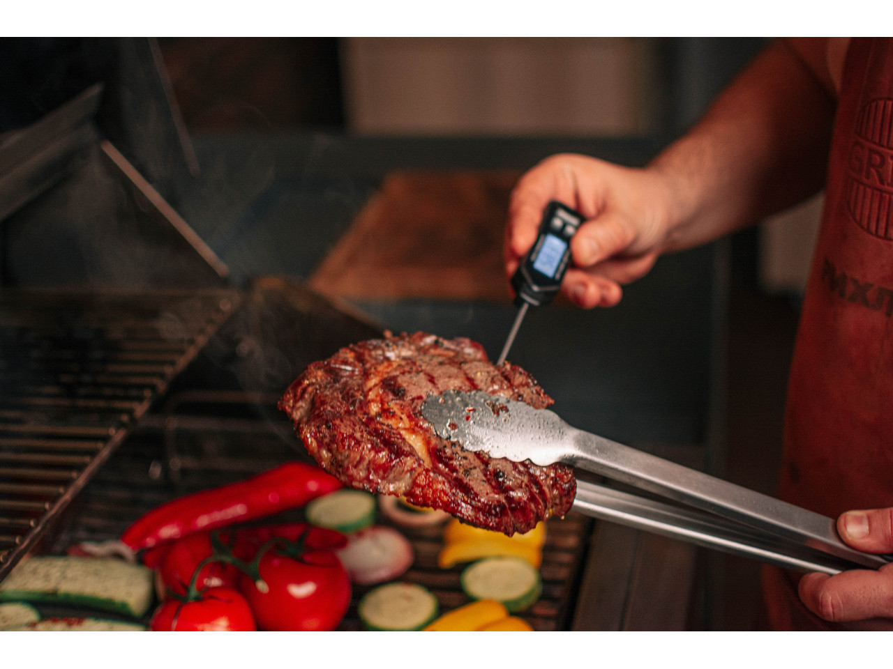 LCD pin thermometer probe 50-300 °C GRILLI 777760