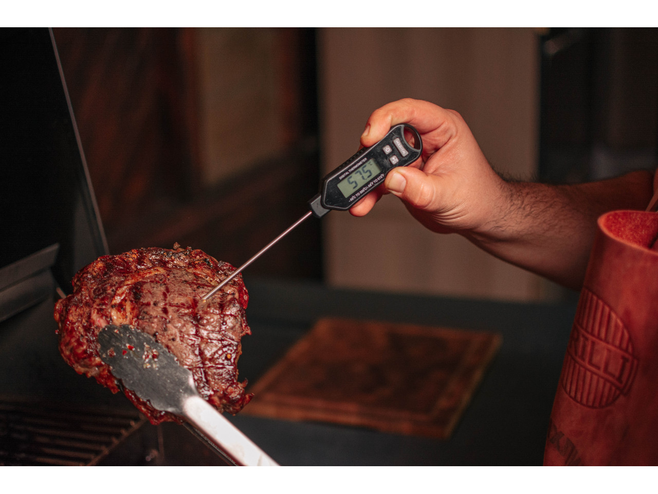 LCD pin thermometer probe 50-300 °C GRILLI 777760