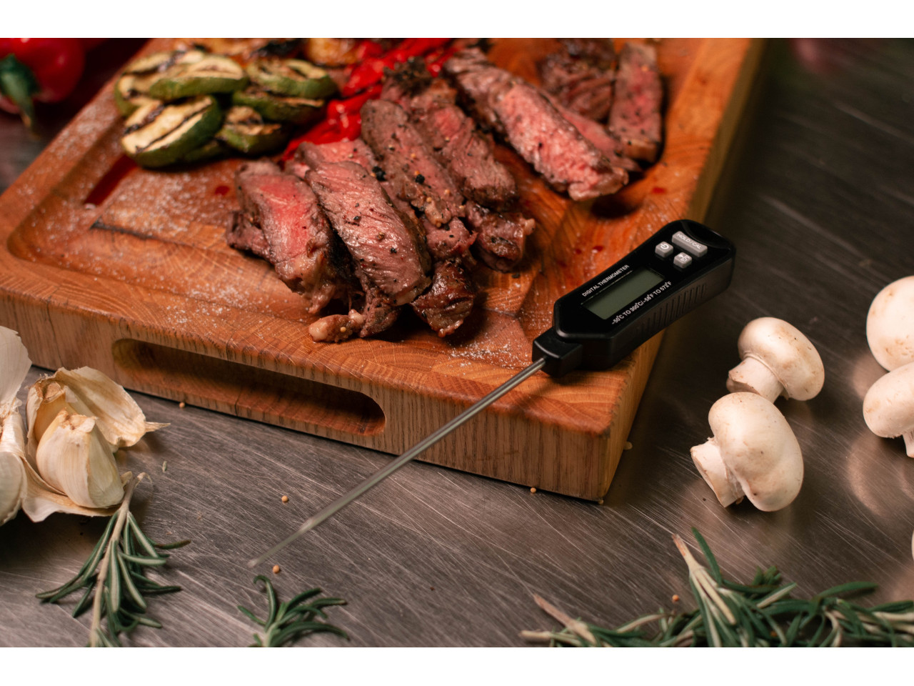 LCD pin thermometer probe 50-300 °C GRILLI 777760