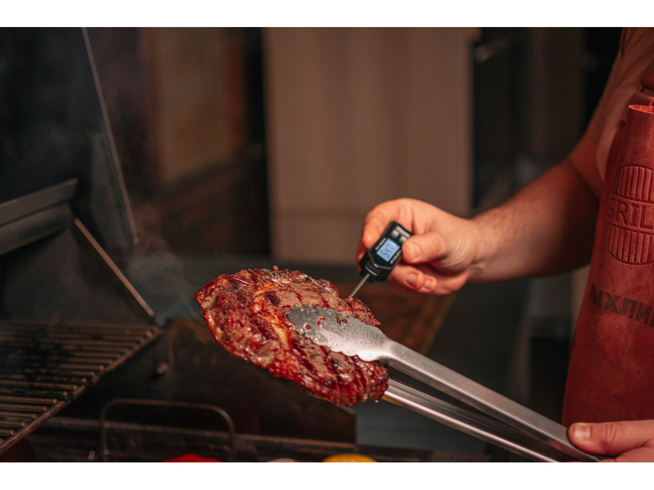 LCD pin thermometer probe 50-300 °C GRILLI 777760