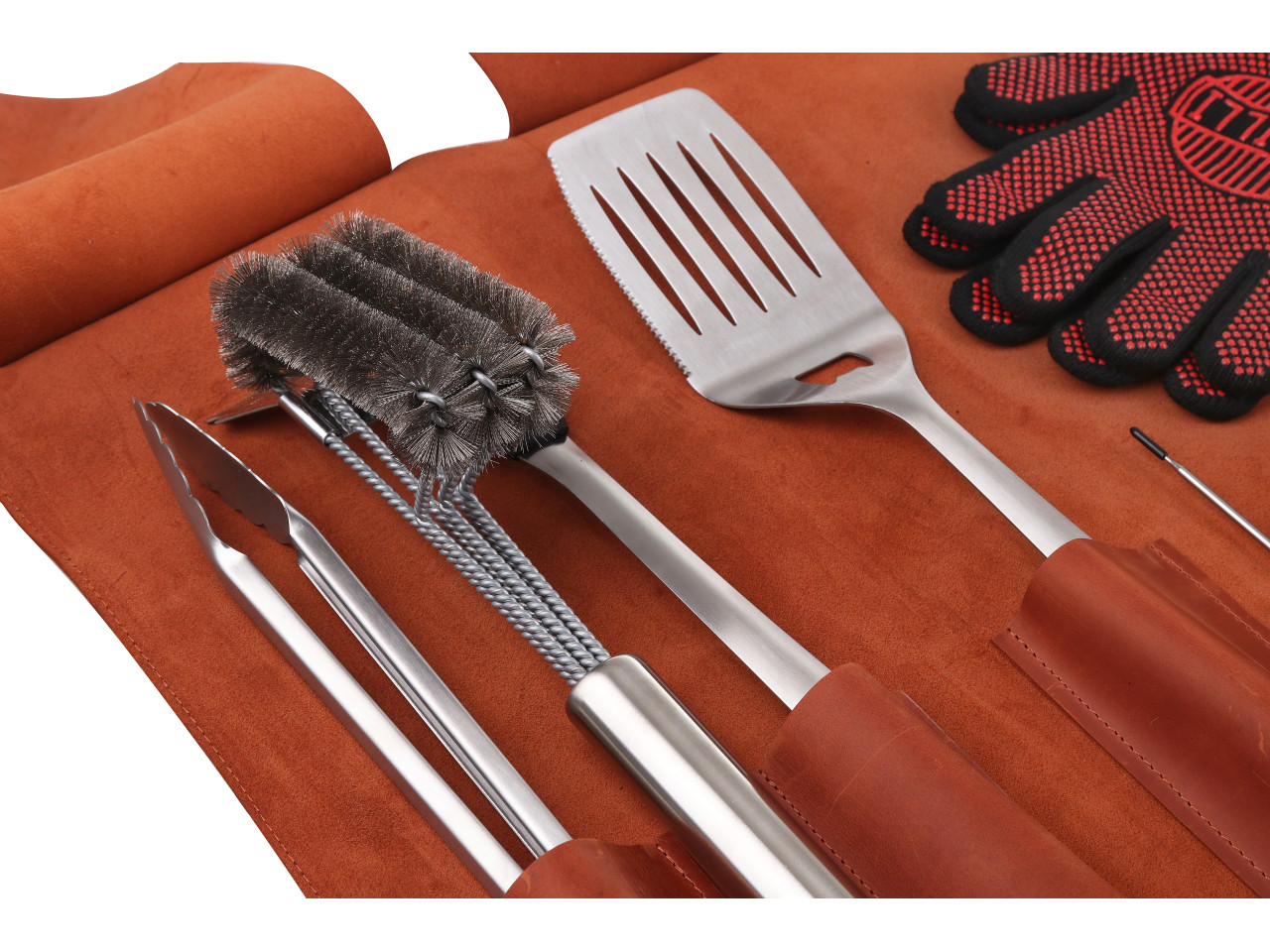 Leather organizer for grilling accessories, GRILLI 77716