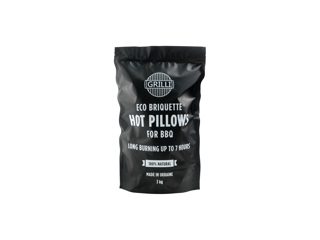 Eco charcoal briquettes up to 7 hours of burning 3 kg HOT PILLOWS GRILLI 777777
