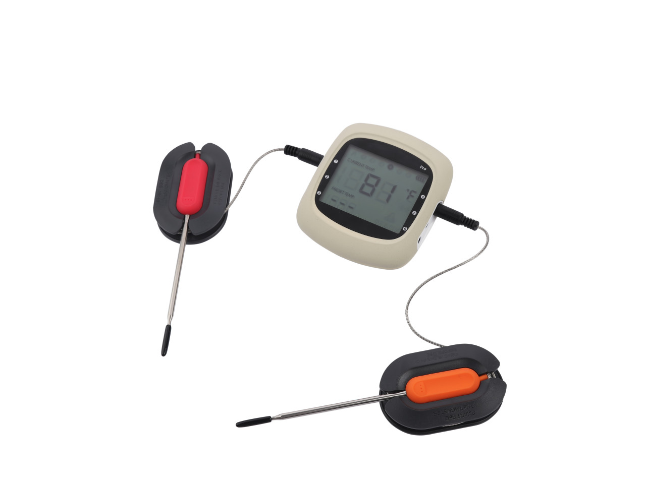 EasyBBQ Remote Bluetooth Grill Thermometer 2 Probes GRILLI Pro3