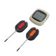 EasyBBQ Remote Bluetooth Grill Thermometer 2 Probes GRILLI Pro3