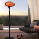 Electric infrared heater 2000w, black GRILLI 9539