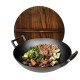 Cast iron wok (cauldron) 35.5*10cm with wooden lid GRILLI 9637