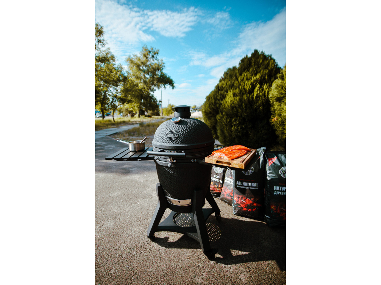 Ceramiczny grill węglowy 5 w 1 GRILLI Kamado L 749777