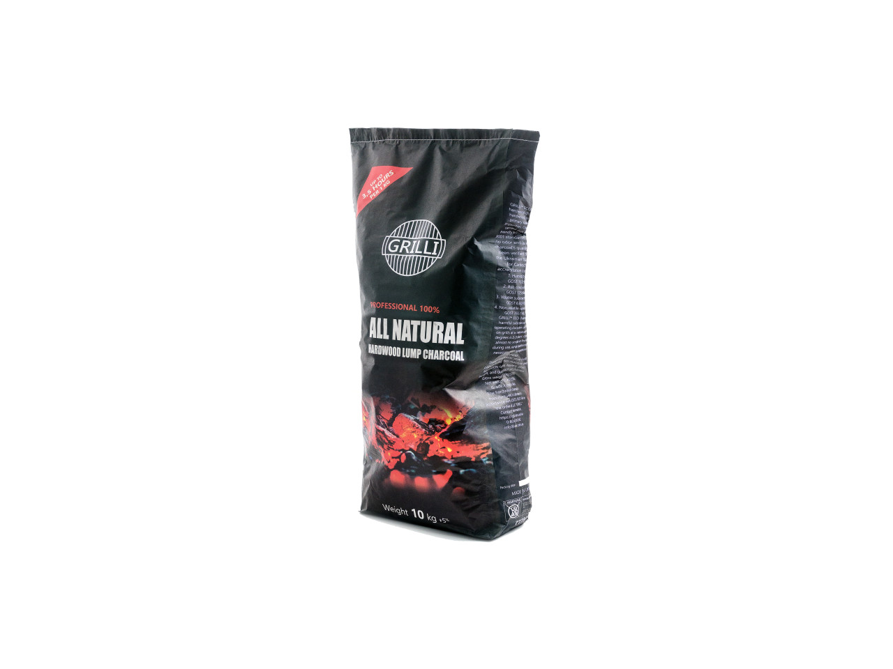 Wood charcoal 10 kg GRILLI 777820
