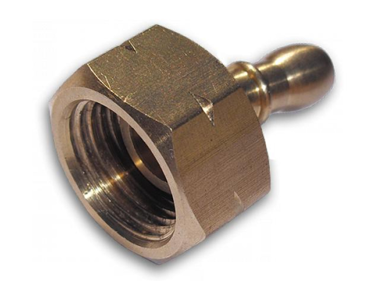 Reduction for large bottle, hose end GW 21.8 Left x 9mm Bradas PRA7