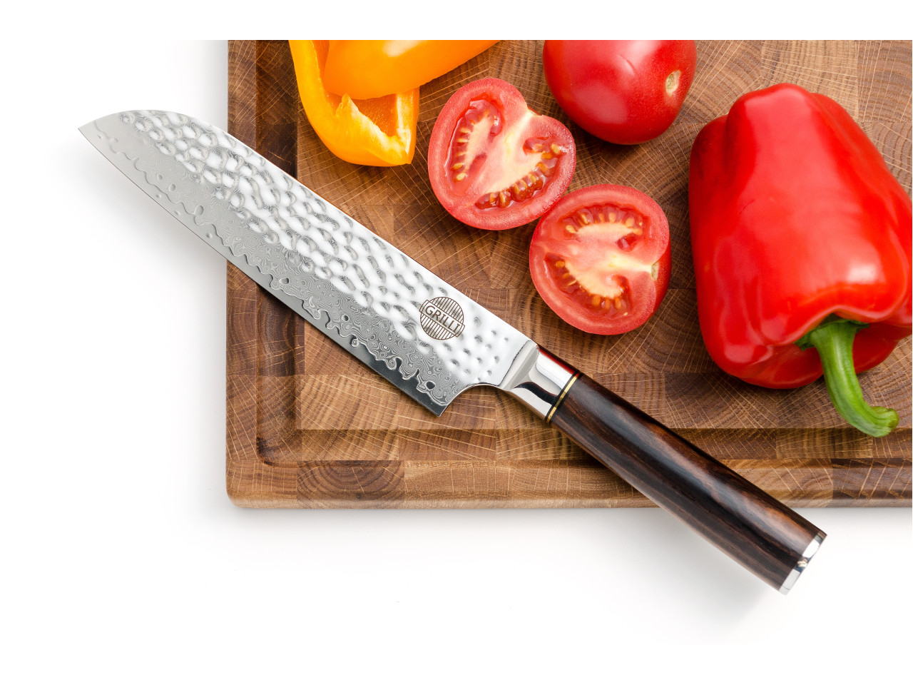 Japanese Santoku knife Damascus steel GRILLI 88871