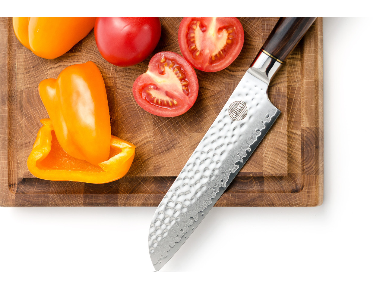 Japanese Santoku knife Damascus steel GRILLI 88871