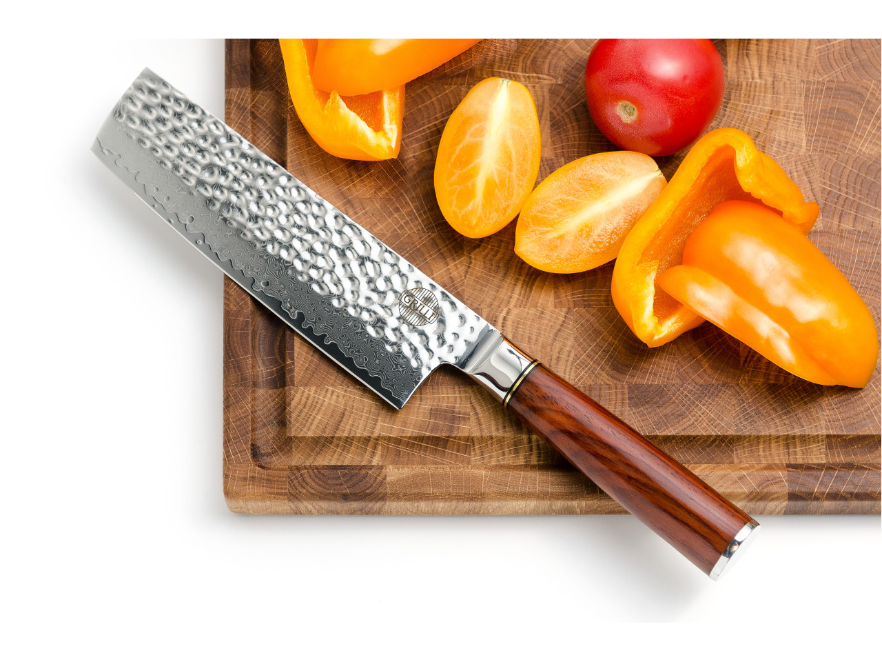 Professional Nakiri GRILLI Damascus steel knife 88872