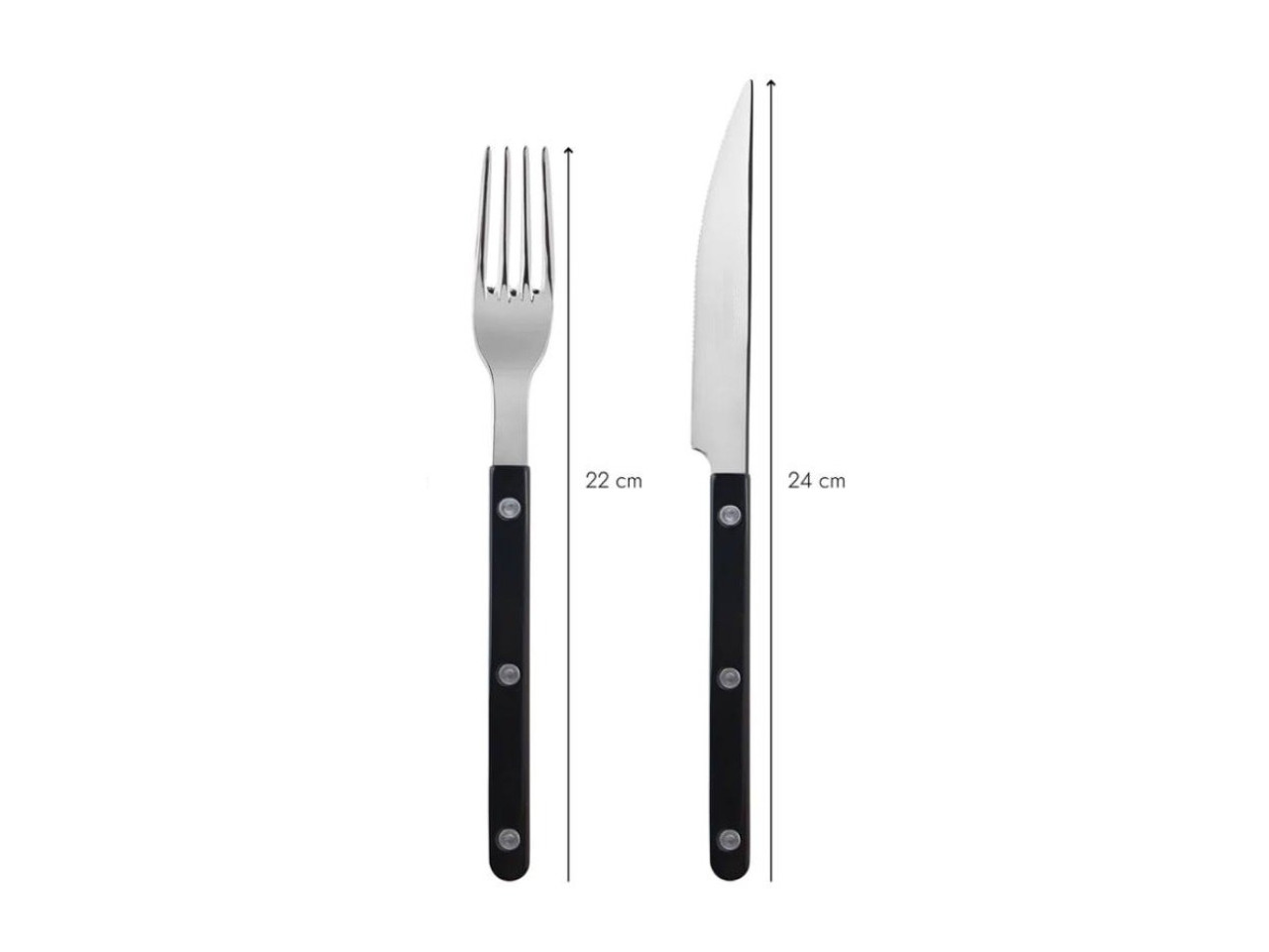 Stainless steel cutlery set knife and fork GRILLI 88877