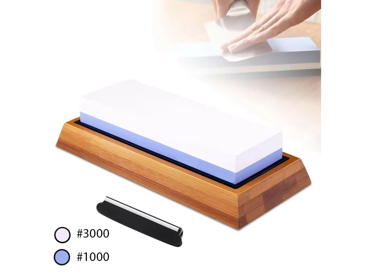 WATER STONE SHARPENER WHETTEN STONE FOR SHARPENING KNIFES Thickness 3000/1000 GRILLI 88873