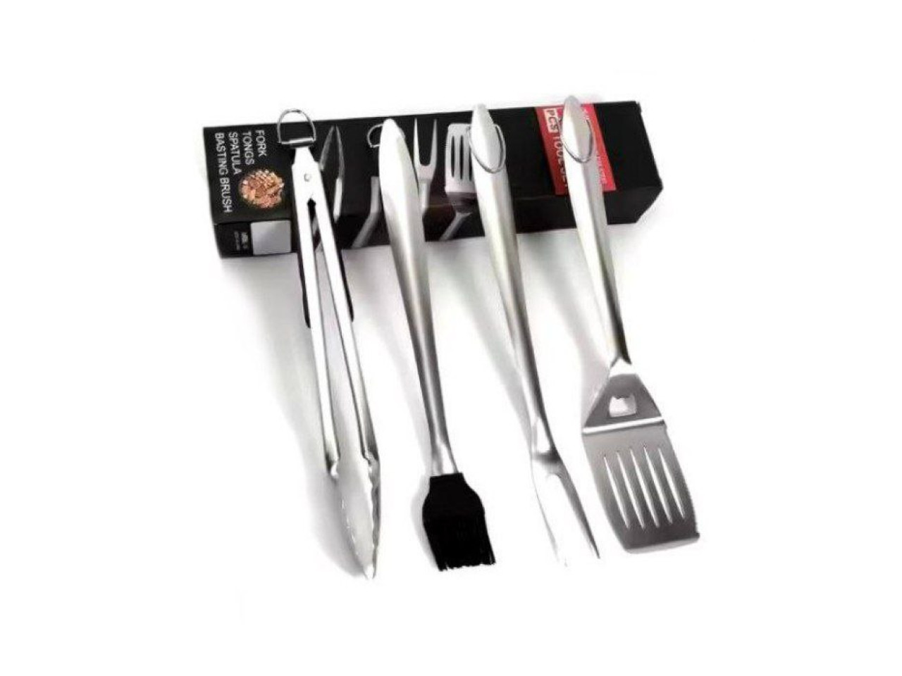 Barbecue set 4 pieces stainless steel GRILLI 777116
