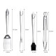Barbecue set 4 pieces stainless steel GRILLI 777116