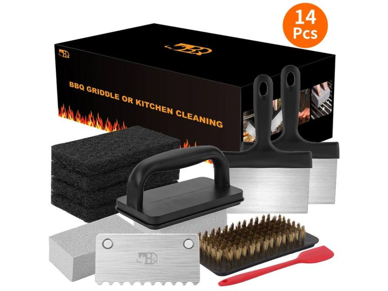 Grill cleaning set 14 pieces GRILLI 777117