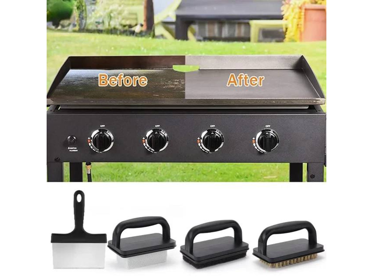 Grill cleaning set 14 pieces GRILLI 777117