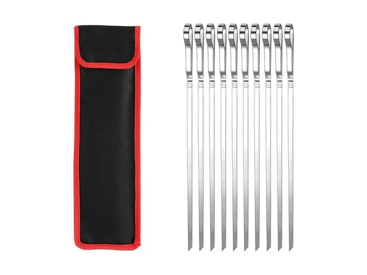 Skewer Set 10 pcs in Case Stainless Steel GRILLI 777136
