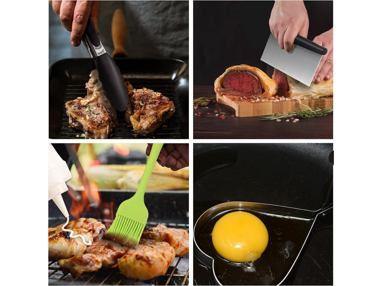 15 częściowy zestaw do grillowania ALL IN ONE ze stali nierdzewnej GRILLI 777115