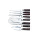 Professional Set of 8 Knives Made of Damascus Steel GRILLI 707001