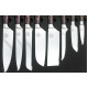 Professional Set of 8 Knives Made of Damascus Steel GRILLI 707001