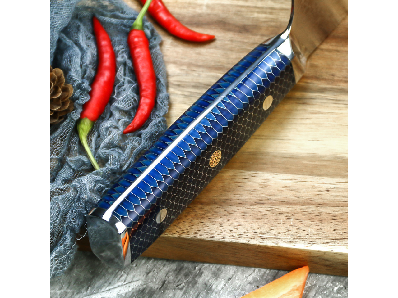 Premium Chef's Knife Damascus Steel GRILLI 777141