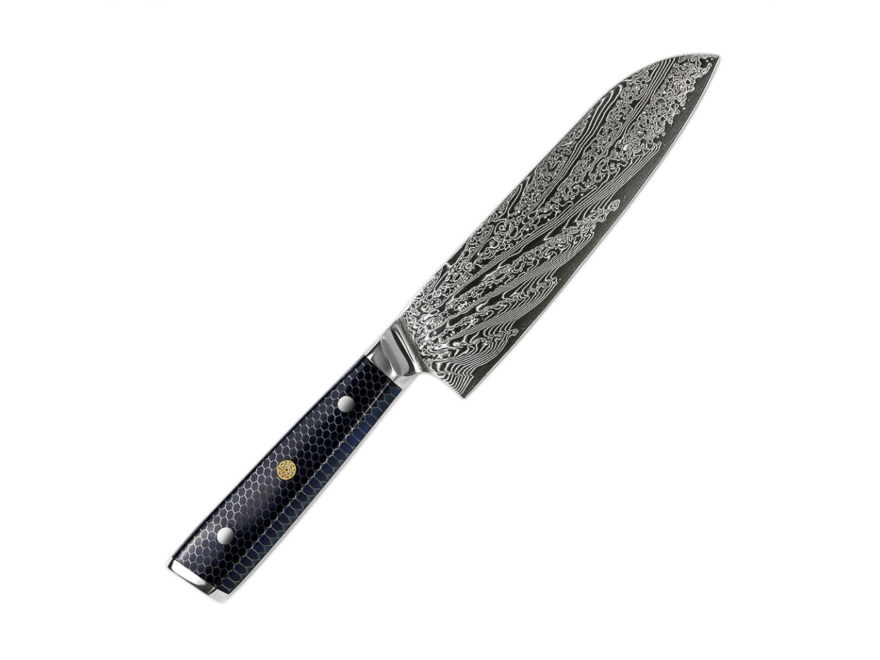 Professional Japanese Santoku Knife Damascus Steel GRILLI 777142