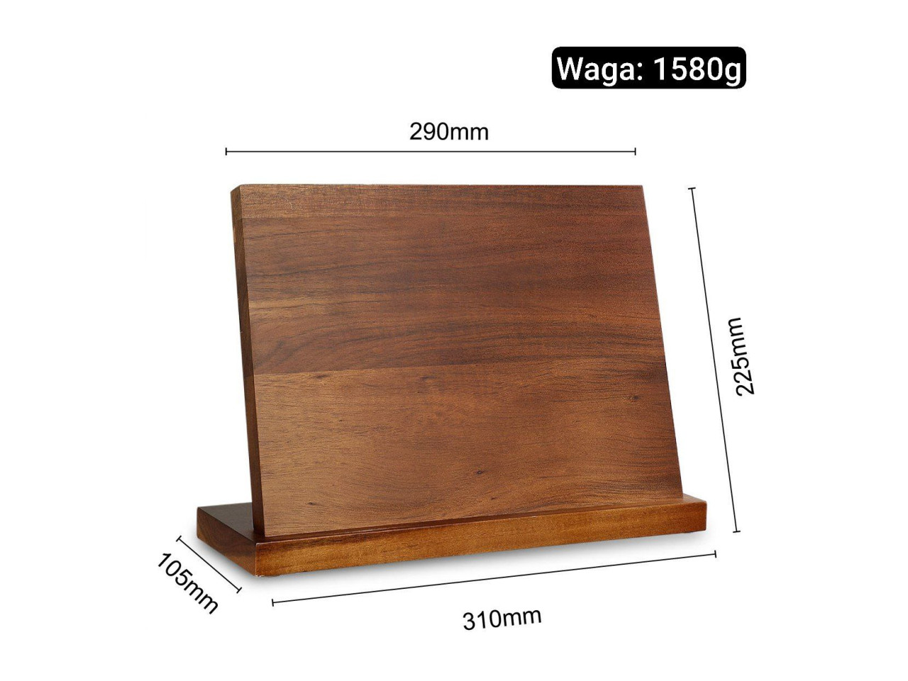 Wooden Magnetic Knife Board GRILLI 777145