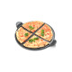 Pizza kámen Ø38 cm s držadly GRILLI 380157