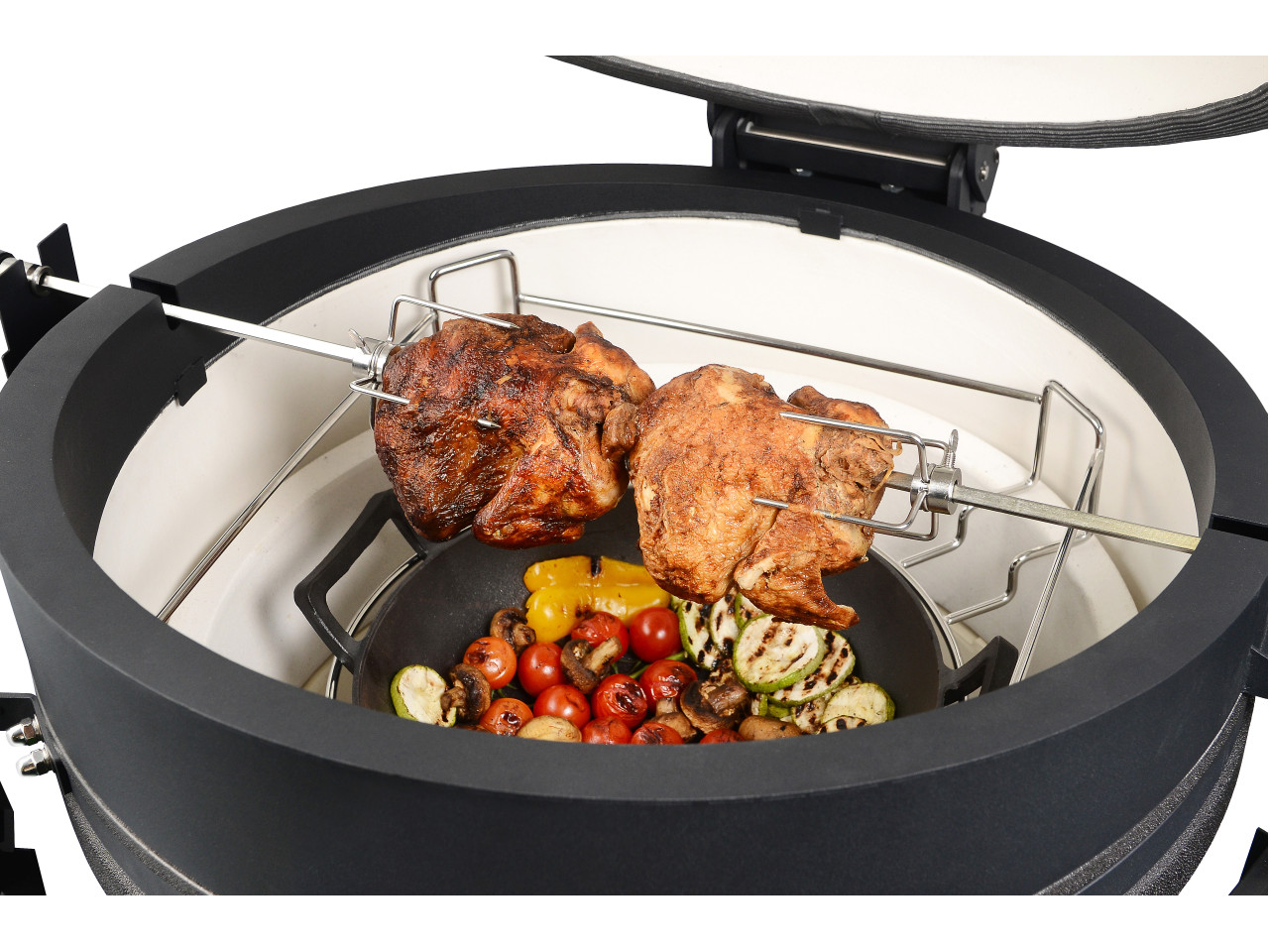 Roztoč pro keramický gril na dřevěné uhlí Kamado 5v1 XL GRILLI 777213