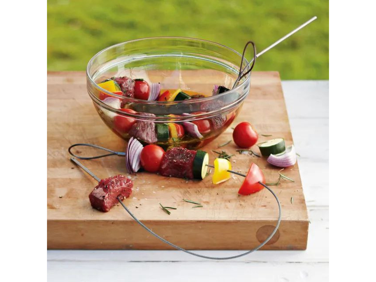 Flexible barbecue skewers 2 pieces 75 cm GRILLI 777301